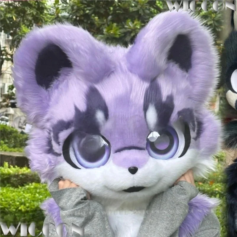 Furry Skull Mask Fursuit Kigurumi Cosplay Kig Animal Beast 3D Print Cute Cat Dog Dragon Costume Halloween Roleplay Customized — zdjęcie 2