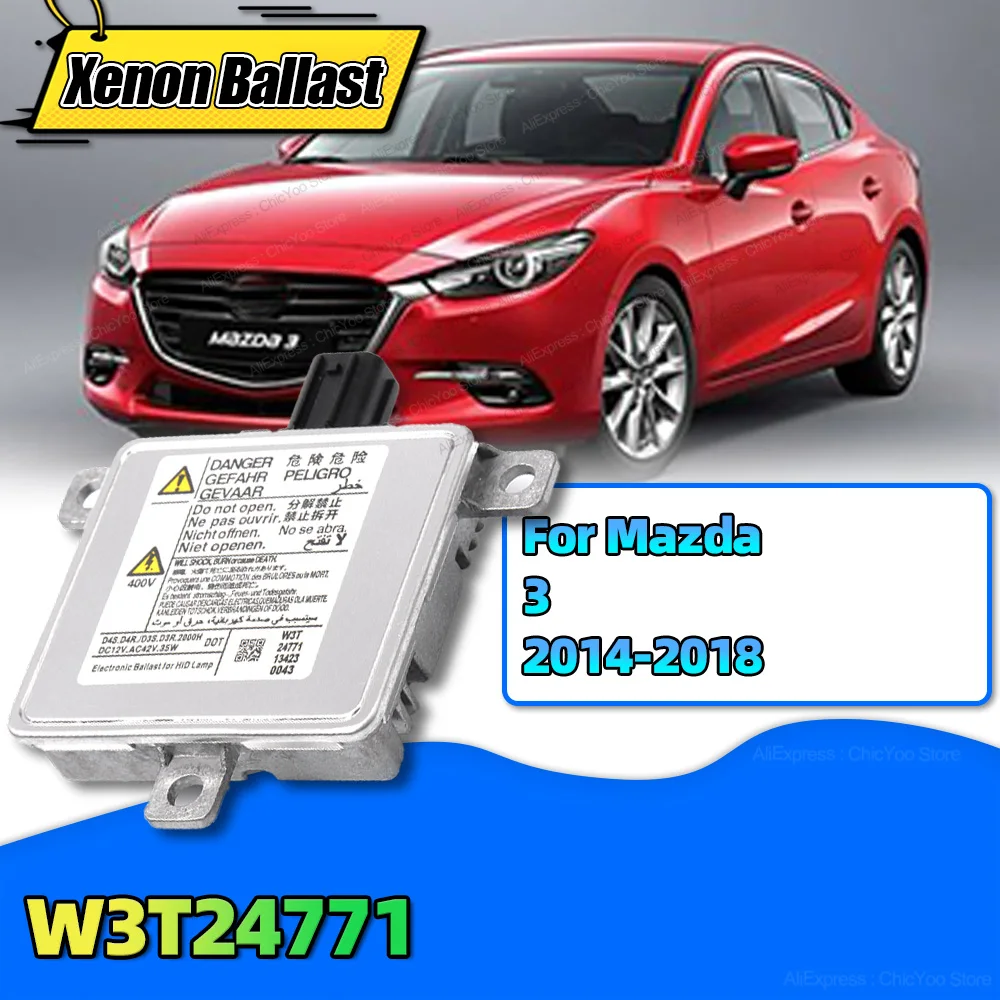 W3T24771 Xenon HID Headlight Ballast W3T22371 Control Unit D4S D4R Module For Mazda 3 2014 2015 2016 2017 2018