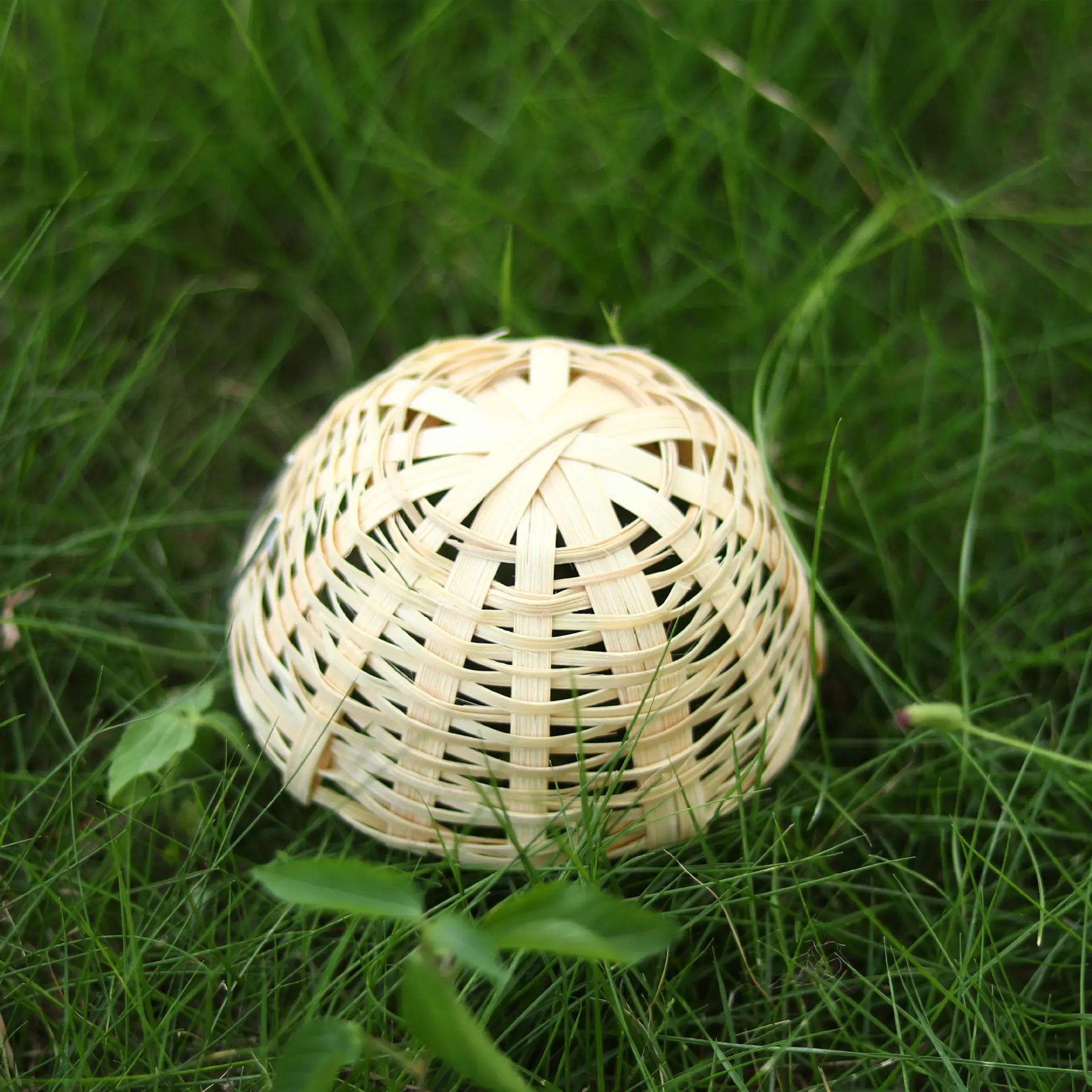 1pcs 4inch Canary Nest Bamboo Canary Bird Nest Woven Bird Nest With Hook Handcrafted Birdhouse Birds Hatching Breeding Cave