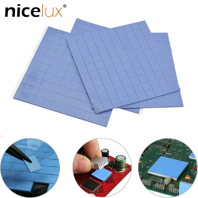 GPU CPU Thermal Pad Double Sided Adhesive Heatsink Cooling Conductive Silicone Pad Computer Host Radiator Heat transfer Tape