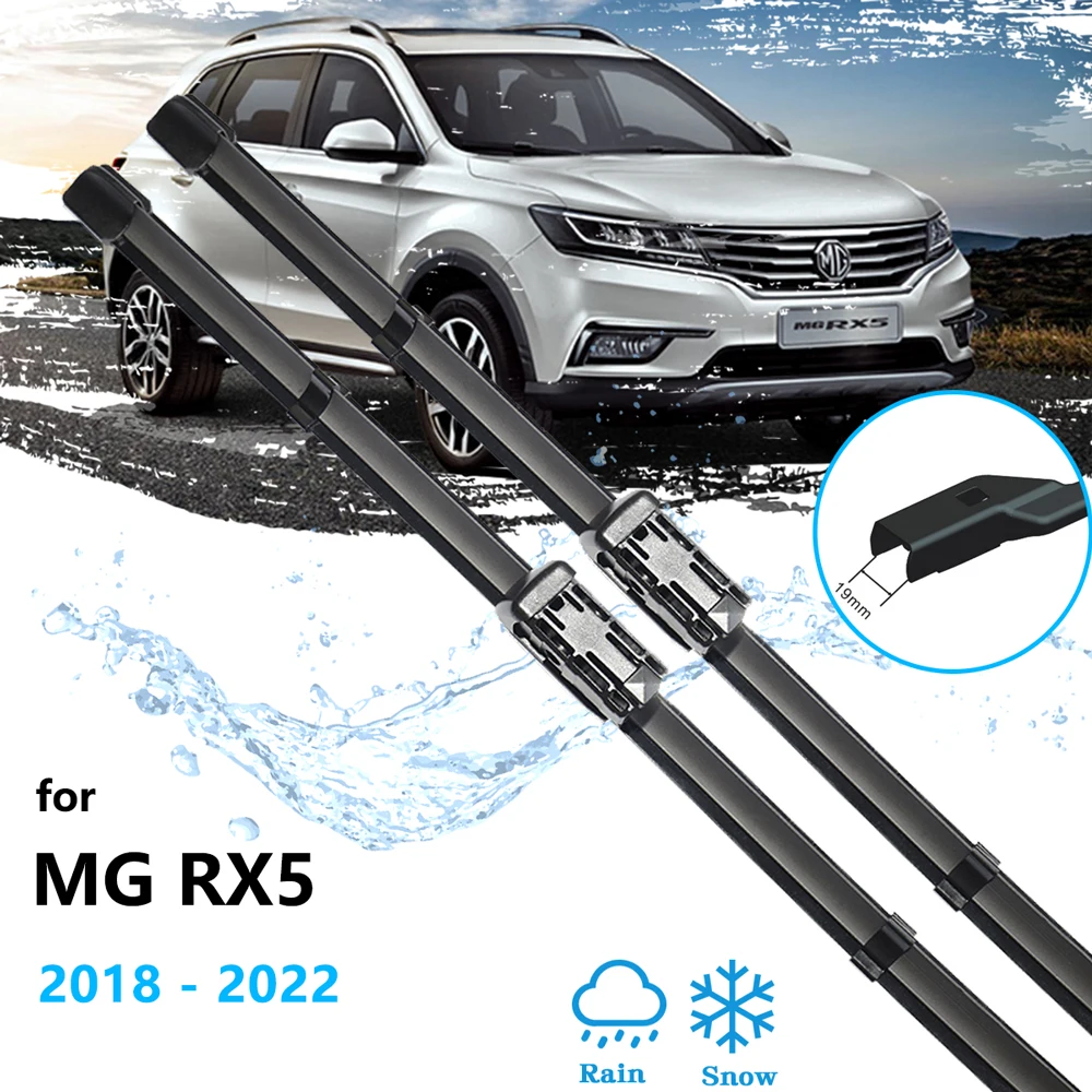 2x For MG RX5 2018 2019 2020 2021 2022 Front Wiper Blade Brushes Frameless Rubber Car Accessories Replacement Parts High Quality