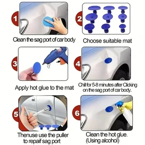 Lackless Extraktorentfernungskit, Dent Car Reparaturwerkzeug, automatischer Teil des Körpers, mechanische Platte, Griffwerkzeugset 12 Hauptverkaufsfreehub -Entferner - №5