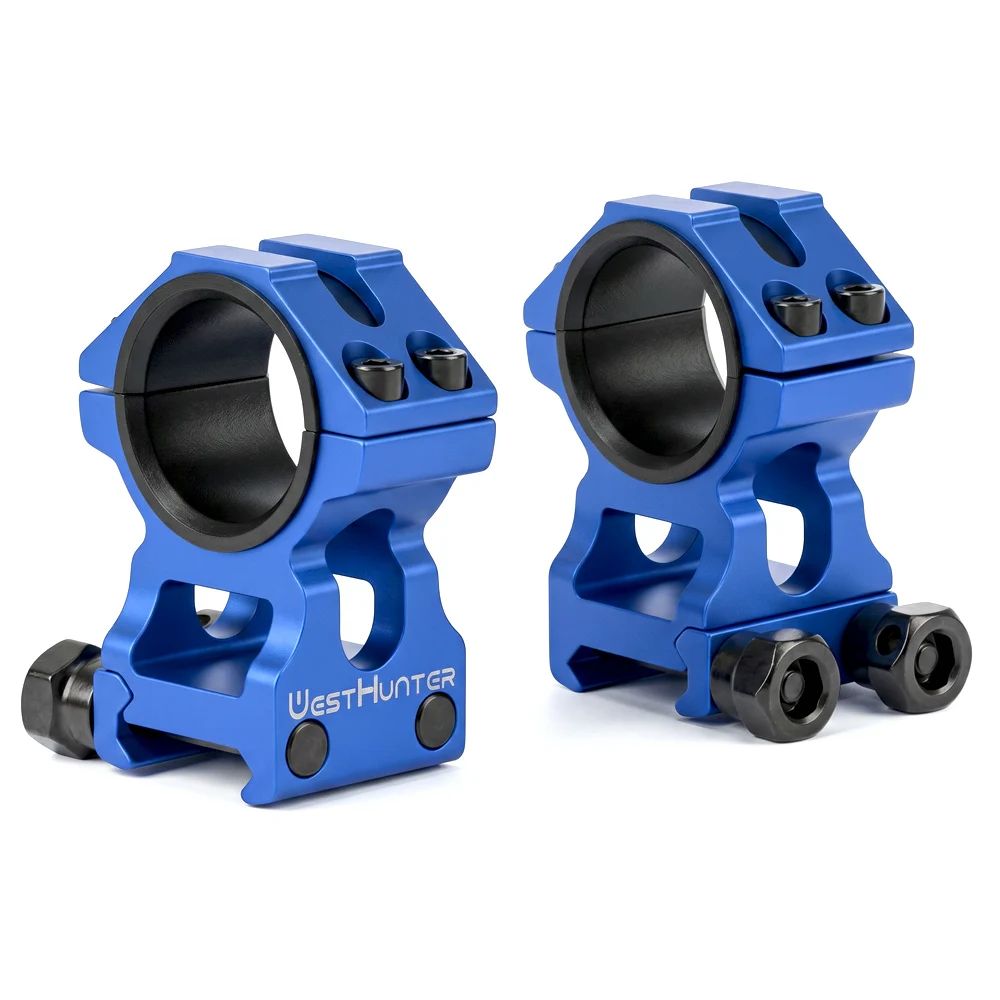 WESTHUNTER Universelle taktische Zielfernrohrhalterungen 25,4 mm/30 mm Doppelringe Vollständiger CNC-Prozess Picatinny 20 mm optische Sehenswürdigkeitenhalterungen – Detail 5