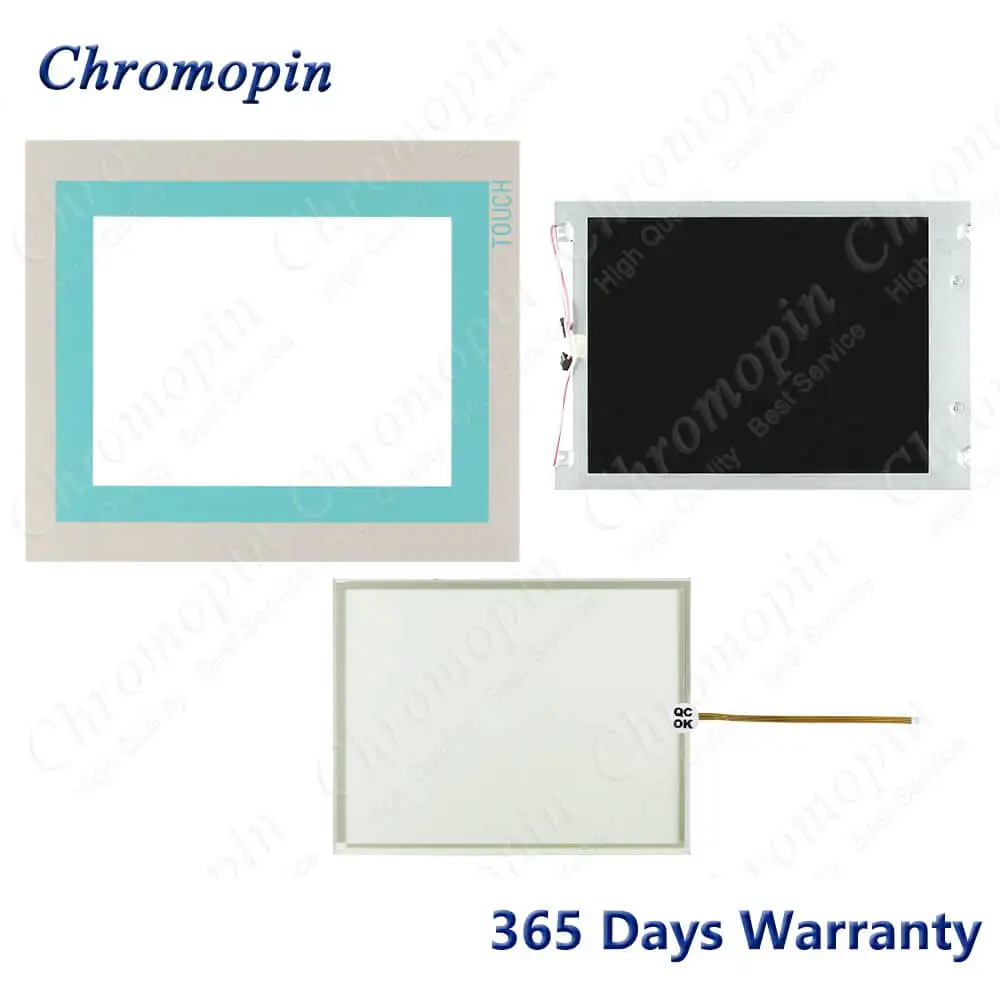 Touch Screen Panel Glass Digitizer for 6AV6545-0CC10-0AX0 6AV6 545-0CC10-0AX0 TP270-10 + Protective Film Overlay + LCD Display