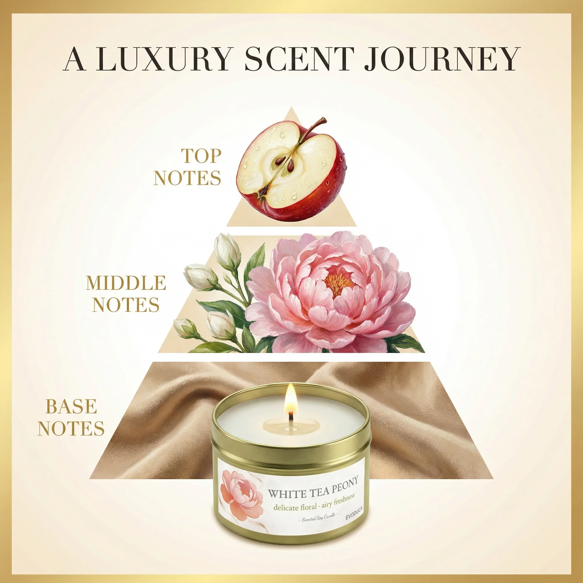 4Pcs Floral Scented Candle Set - đánh giá và giá Home Fragrance White Jasmine