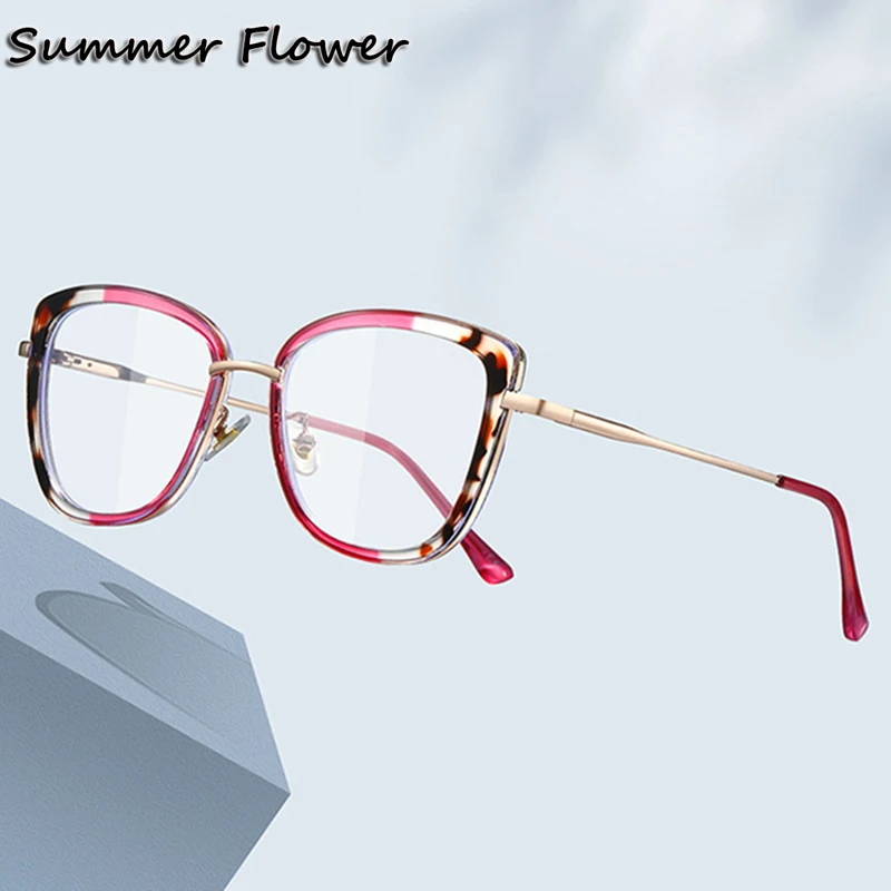 

Women Fashion Cat Eye TR90 Optical Eyewear Prescription Glasses Frame Spring Hinge Girls Eyeglasses Light Flexible Spectacle