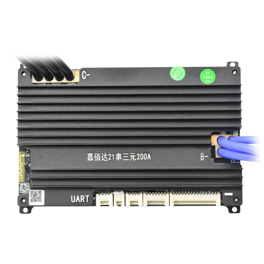 JIABAIDA BMS BT UART 6S-21S Li-ion LiFePo4 Balance de batería 100 ~ 200A de corriente continua JBD Smart BMS 8S 10S 12S 13S 14S 16S 20S