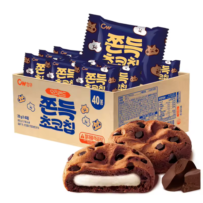 오즈랜드 청우 쫀득초코칩 쿠키 800g / 개별포장 / 대용량 간식 /11시주문 당일출고