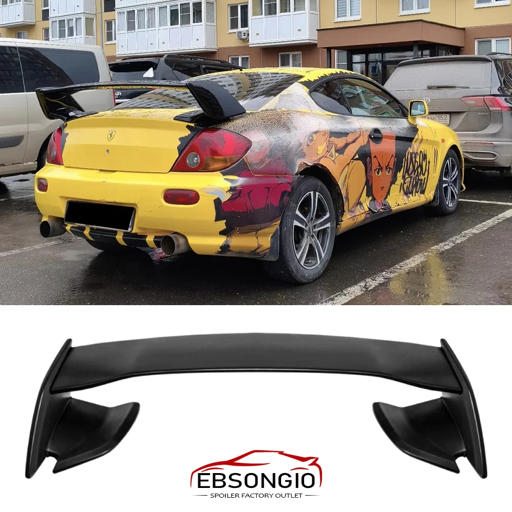 

For Hyundai Genesis Coupe Big Spoiler 2005 06 07 08 09 10 2011 2012 2013 Exterior Black White Color Rear Wing Trunk Lip Spoiler