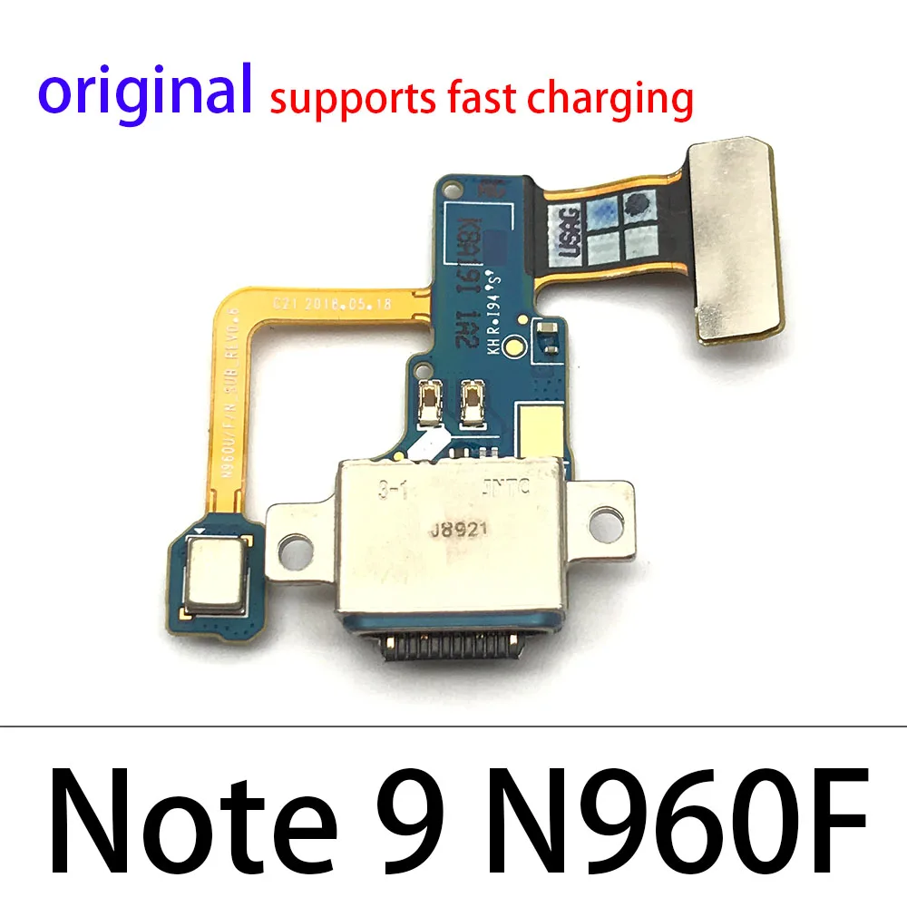 For Samsung Note 9 Charging Port Usb Back Cover Camera Glass Lens Fingerprint Flex Loud Speaker Flex Cable Sim Tray Power Button