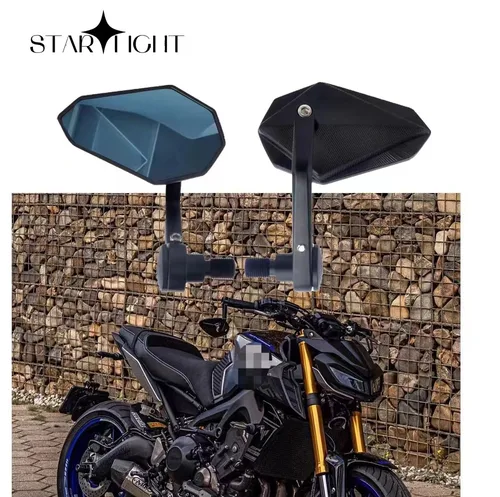 Espejo retrovisor lateral para motocicleta, accesorio para YAMAHA MT-07, FZ-07, MT-09, Tmax500, Tmax530, FZR, XSR900, FZ-09, MT-10