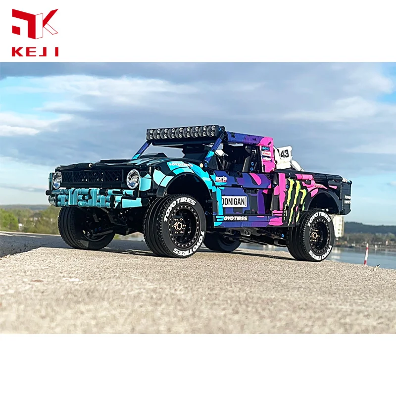 KEJI MOC-113606 4x2 RC Baja Trophy Truck RC Model Building Blocks Bricks Kit DIY Toys Christmas Gift