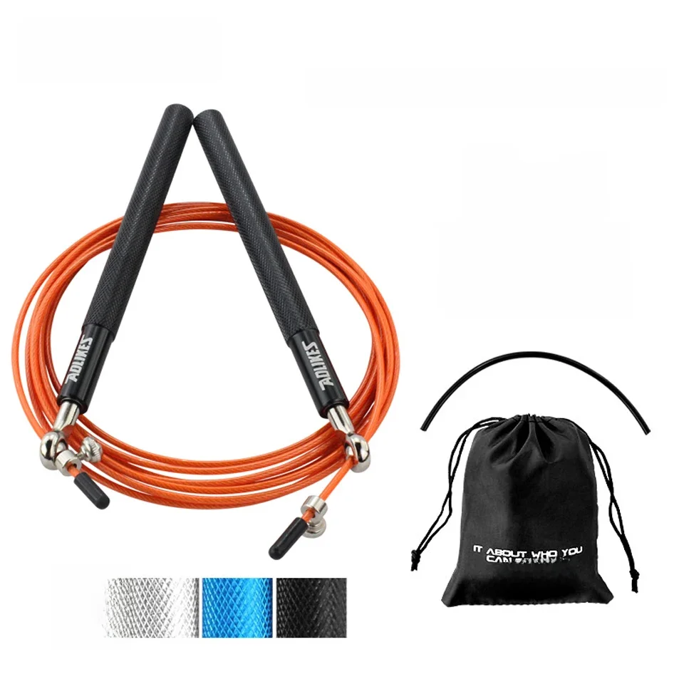 AOLIKES 1 szt. Crossfit Speed ​​skakanka profesjonalna skakanka do MMA boks Fitness pomijaj trening treningowy z torbą do przenoszenia — zdjęcie 2