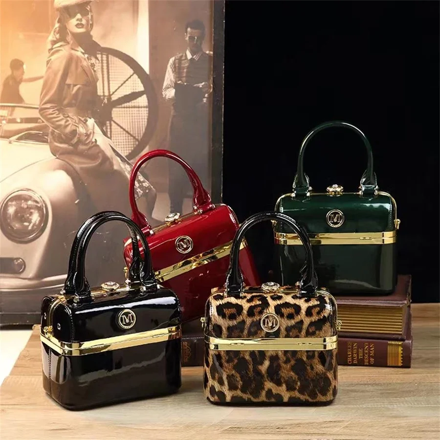 Styl MINI-Box portfel damski, torba w stylu Vintage o dużej pojemności, luksusowa torba PU na długim pasku, damska klasyczna torebka na co dzień — zdjęcie 2