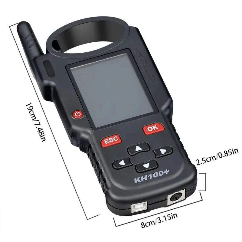 Lonsdor KH100 + مبرمج المفاتيح عن بعد KH100 مبرمج مفتاح السيارة التلقائي رقاقة الجيل KH100 Plus رقاقة محاكاة ل 4D 46 48