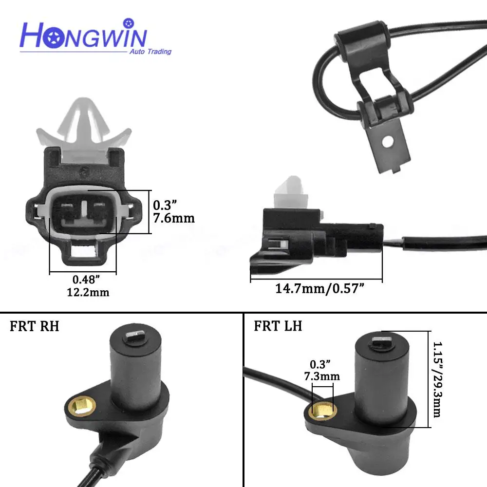 9567017000 9567017100 Front Right & Left ABS Speed Sensor For Hyundai Kia Matrix (FC) 1.5 1.6 G4GB-G G4ED-L D3EA 95670 17000