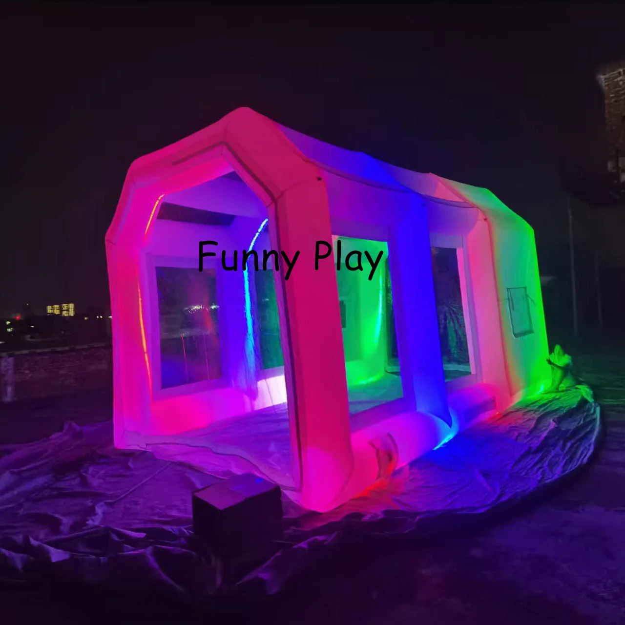 Customized Cheap Used led Portable Automatic Garage Paint Tent Mobile Inflatable Spray Booth For Car Painting