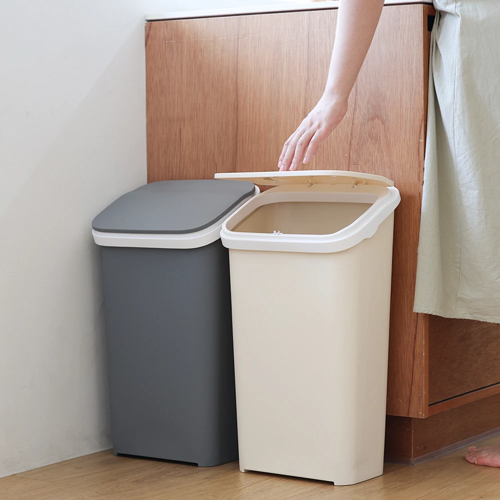 1 20L Plastic One-touch Trash Can, Office Trash Can, household Trash Box, separate