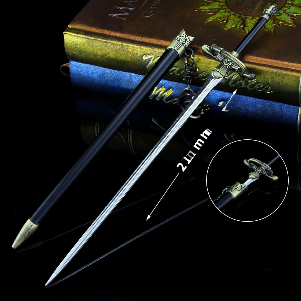 21 cm aiguille rapière Arya Stark jeu américain drame périphérique mince droite épée métal arme modèle décoratif artisanat de trônes livraison directe en gros offre spéciale cadeaux nouveauté cadeau