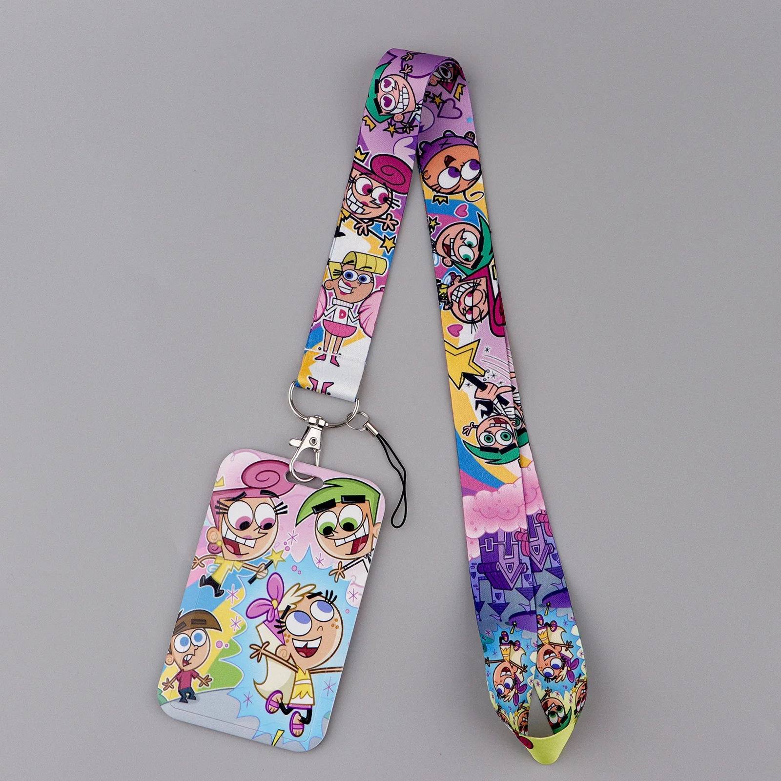 Lanière d'animation amusante pour clé, sangle de cou, porte-badge d'identification, porte-clés, corde suspendue, accessoires