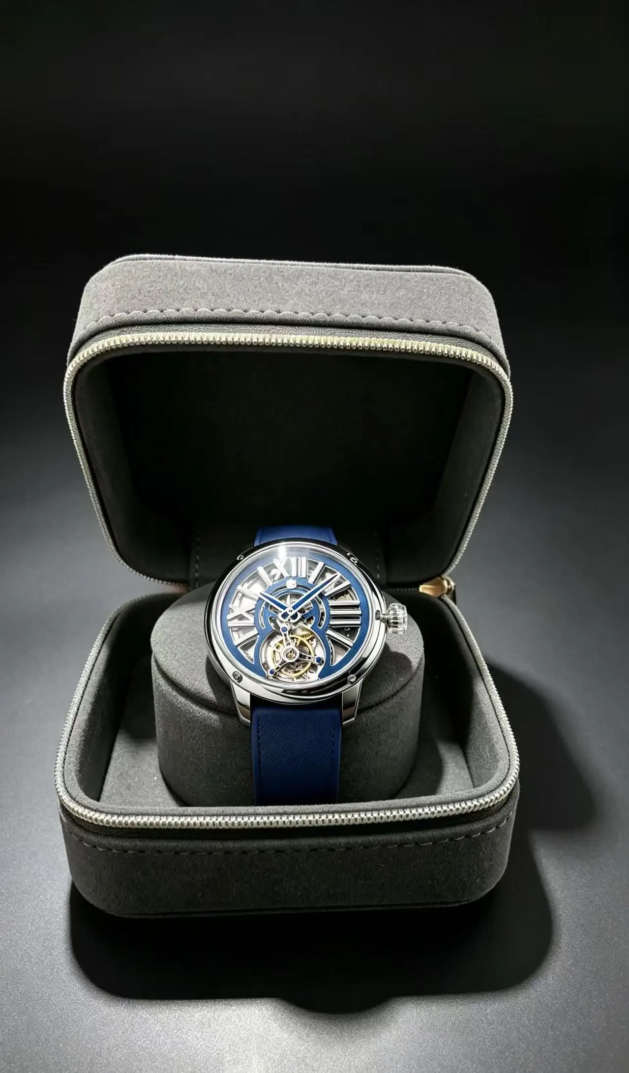 2026 hollow design tourbillon men's mechanical watch China Sakura Tiancheng crown style sapphire case flight coaxial