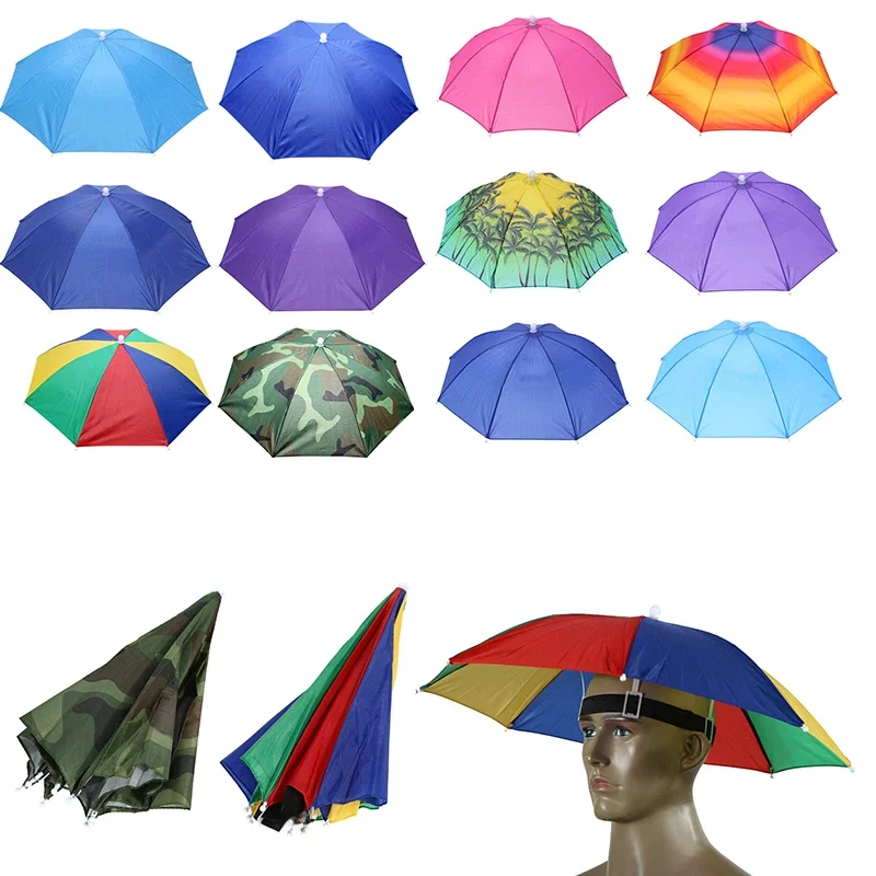 AliExpress Shunmaii Outdoor Head Umbrella Hat Anti-Rain Anti-Sun Headwear Sun CAP Foldable Fishing Golf Cycling Hiking