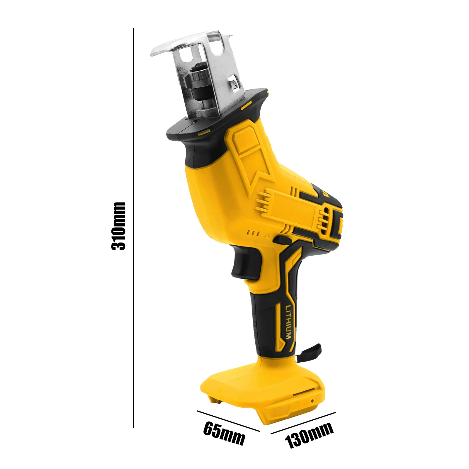 Kabellose Säbelsäge mit variabler Geschwindigkeit, Hochleistungs-Elektrosäge zum Schneiden von Holz und PVC, Elektrowerkzeuge für Dewalt 20V Akku – Detail 7