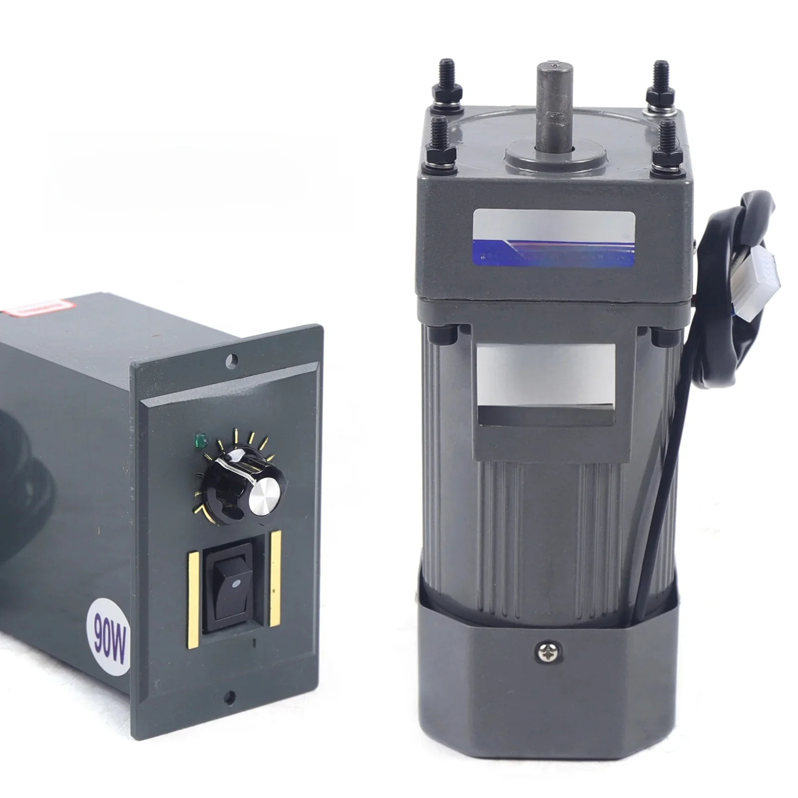 Moteur à engrenages électrique 90W 5K, AC 220V/110V AC, monophasé, couple élevé réglable 5K avec vitesse ​ ​ Contrôleur