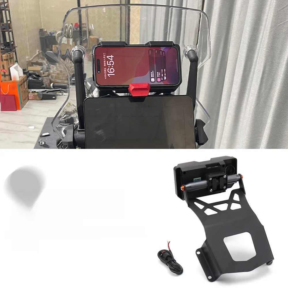 Nieuwe 2025 Motorfiets Voor CFMOTO 800 MT 800MT 800 mt Voorruit Standhouder Telefoon Mobiele Telefoon GPS Navigatie Plaat Beugel 22mm - afbeelding 2