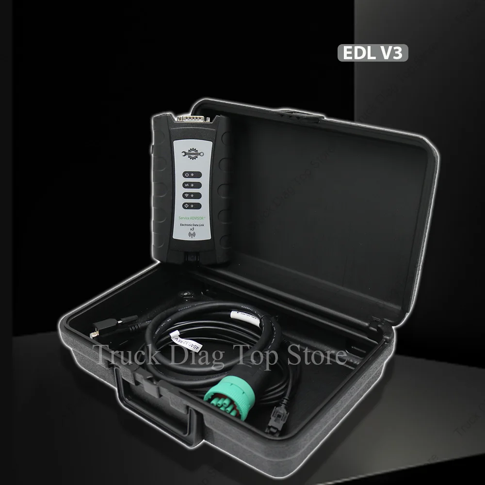 EDL V3 Diagnostic Tool Heavy Duty Data Link Adapter For Farm Construction Machinery Tractor Excavator WiFi USB J1708 J1939