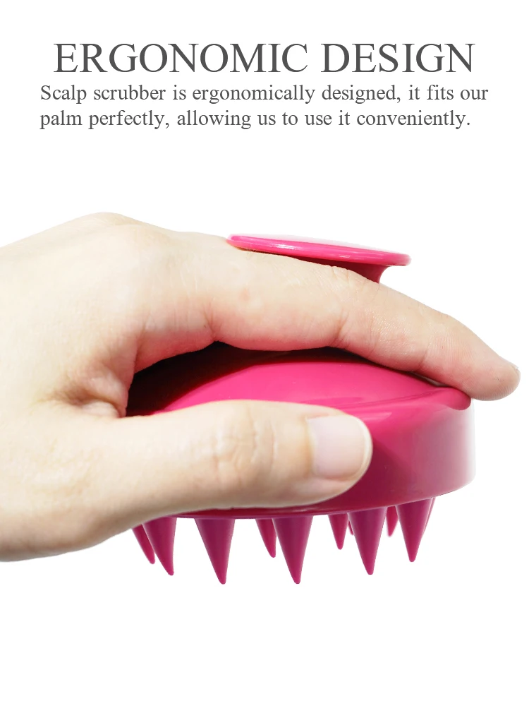 Handheld Silicone Head Wash Clean Care Hair Root Itching Scalp Massage Comb Shower Brush Bath Spa Anti-Dandruff Shampoo image 5