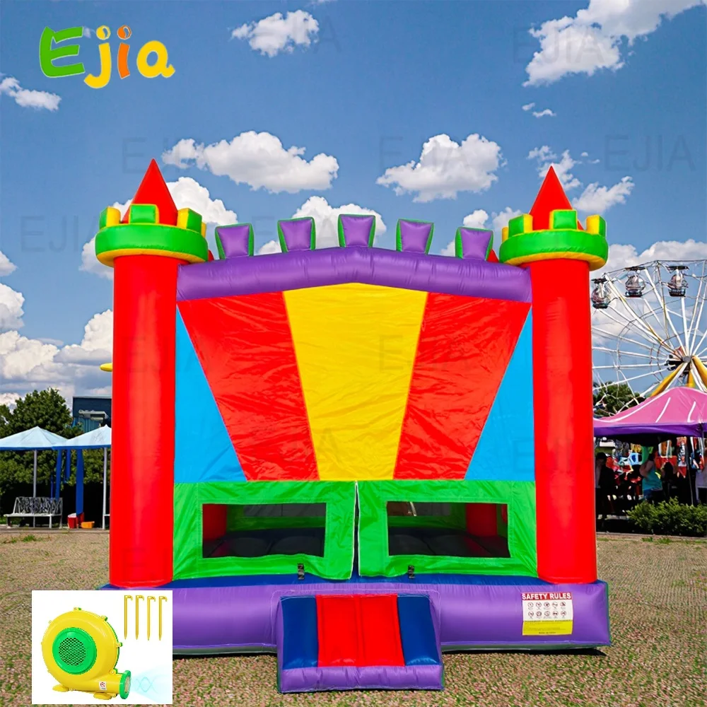 13ft-4m arco-íris bouncy castelo jogar quintal inflável bouncer salto castelo comercial inflável casa de salto para crianças festa de aniversário
