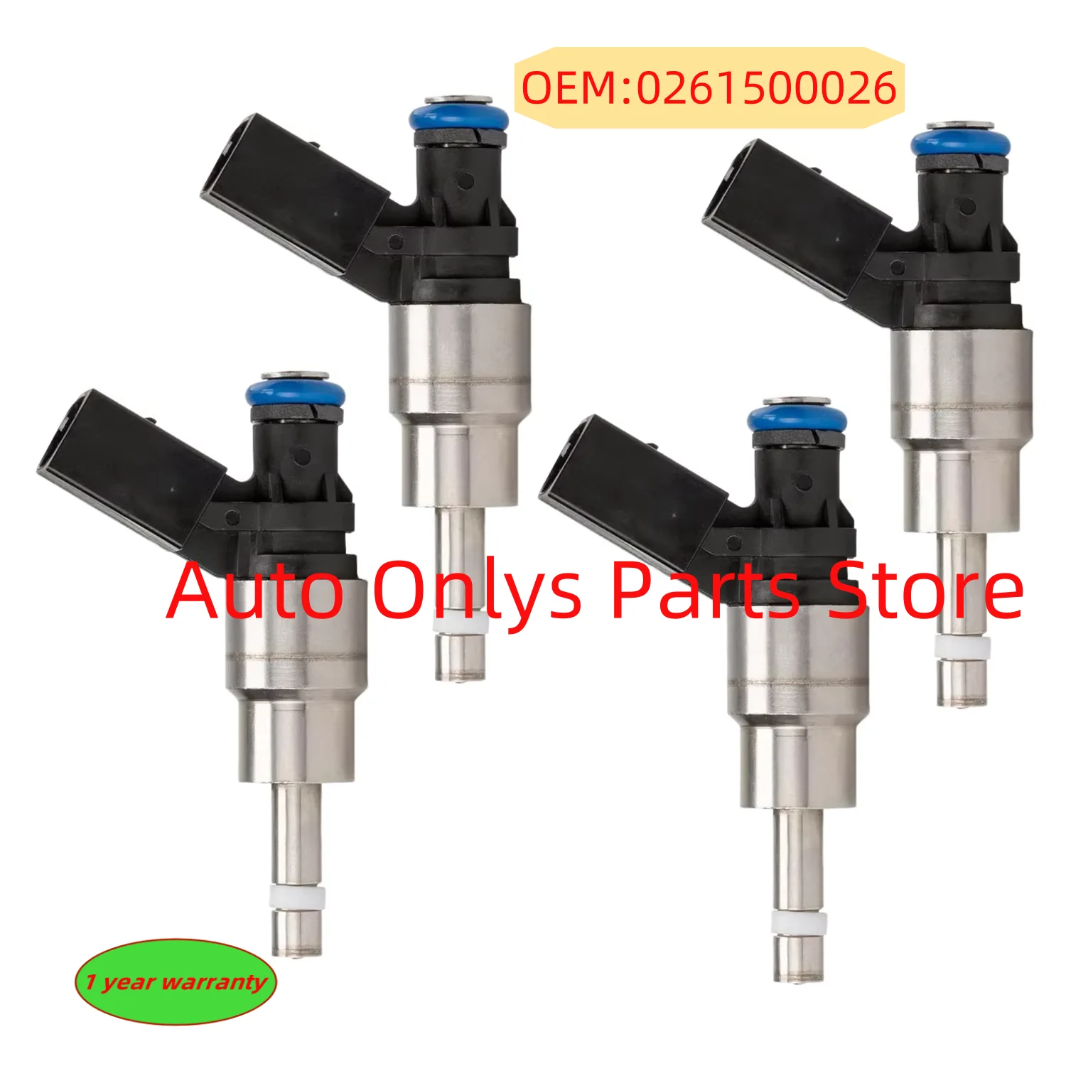 

4pcs 0261500026 Fuel Injectors For Volkswagen VW Passat Audi 2.0 FSI Gas 110kW 150HP 06F906036D Auto Parts