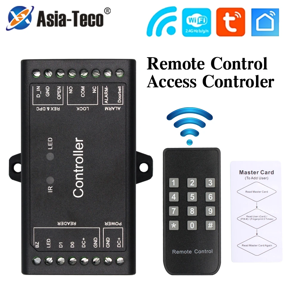 Sboard-III mini Wifi Single Door Access Control Board Panel Dual Relay Access Control Board Wiegand 26-37 Output 2100 Users