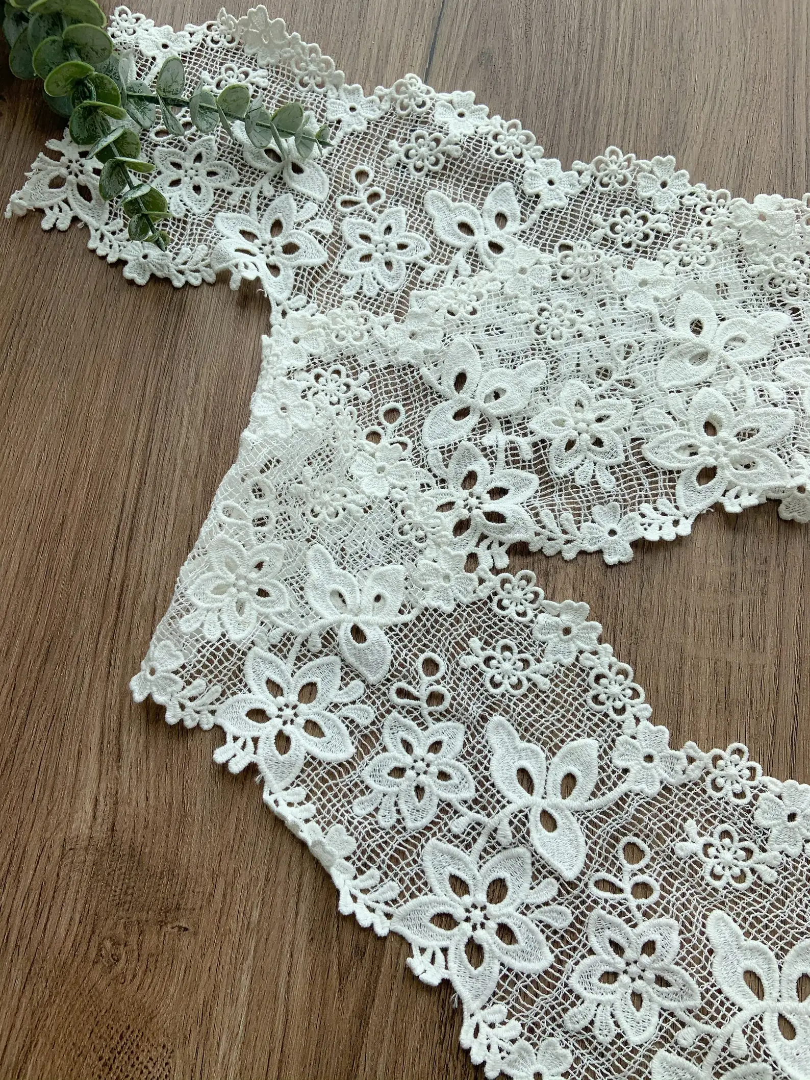 

5-ярдовая белая хлопковая кружевная бейка с люверсами, 100% хлопковая кружевная бейка, кружевная отделка в стиле ретро с зубчатой отделкой