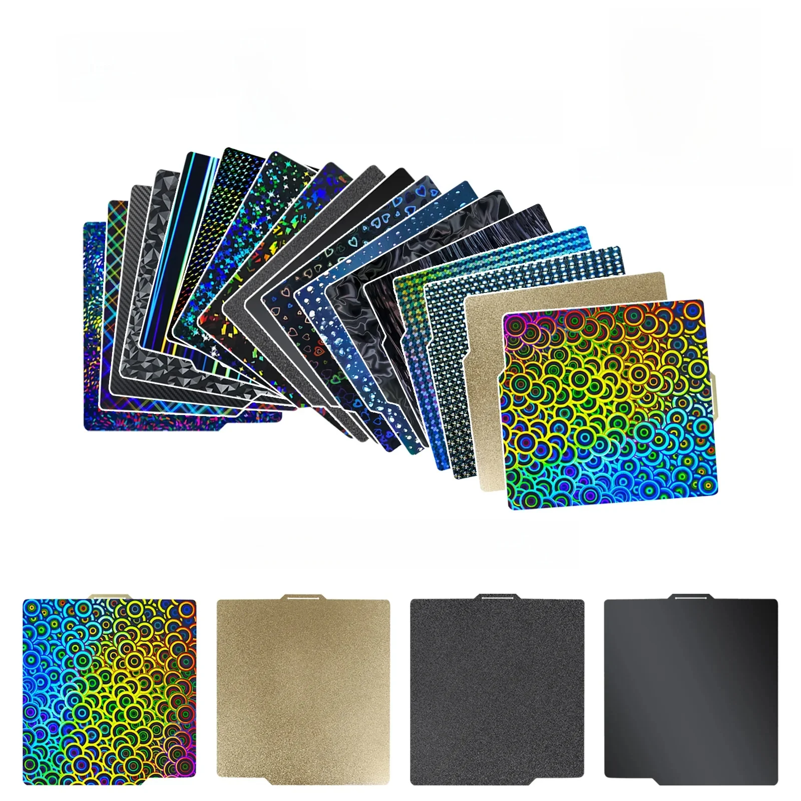 Plaque de construction 257x257 pour laboratoire Bambu X1 P1P A1, feuille PEI lisse X1C PET, feuille de carbone PEI bambou lab x1c Bambulabs P1s a1