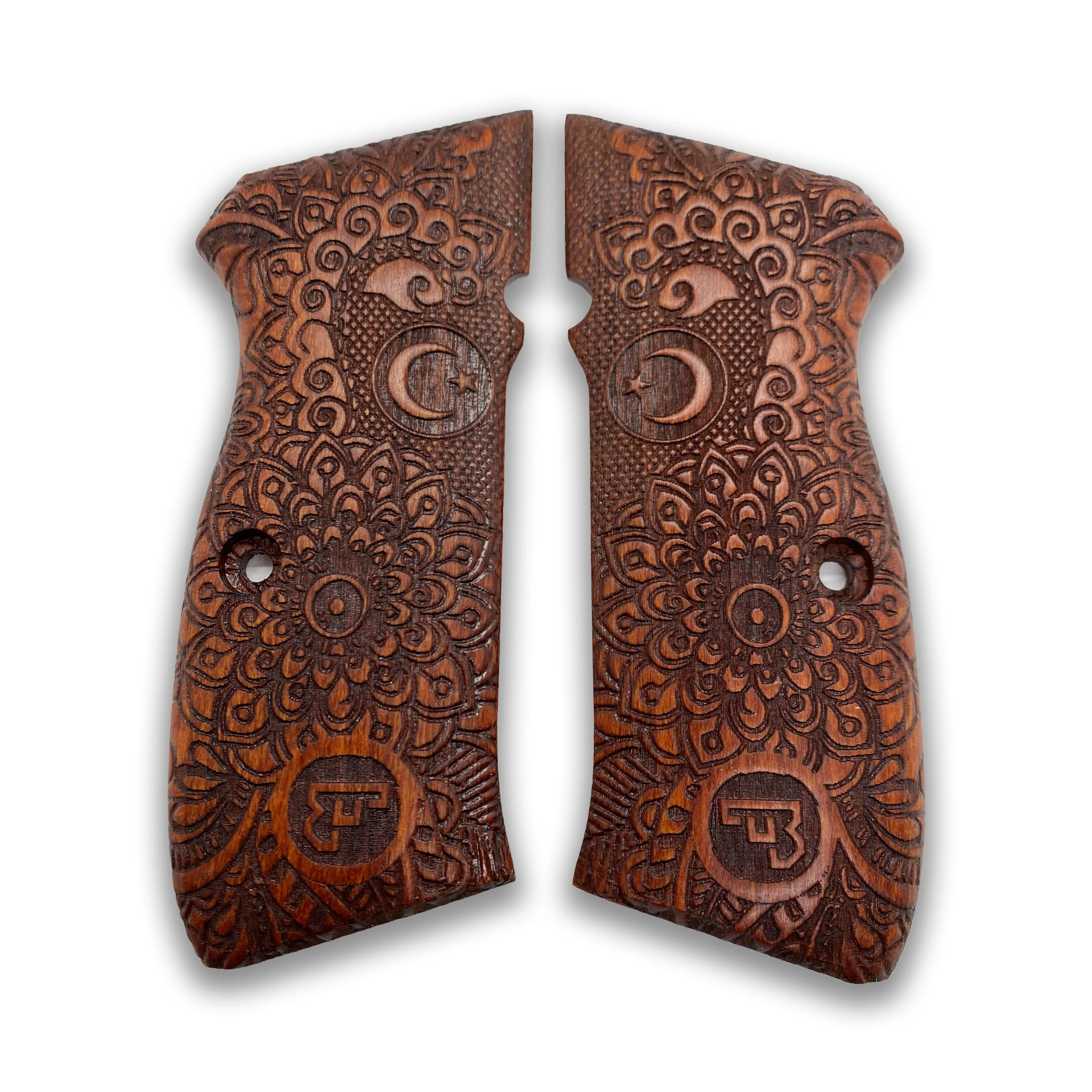 CZ-75 custom laser cutting walnut wood clutch gun accessory hunting gun gun handles 2