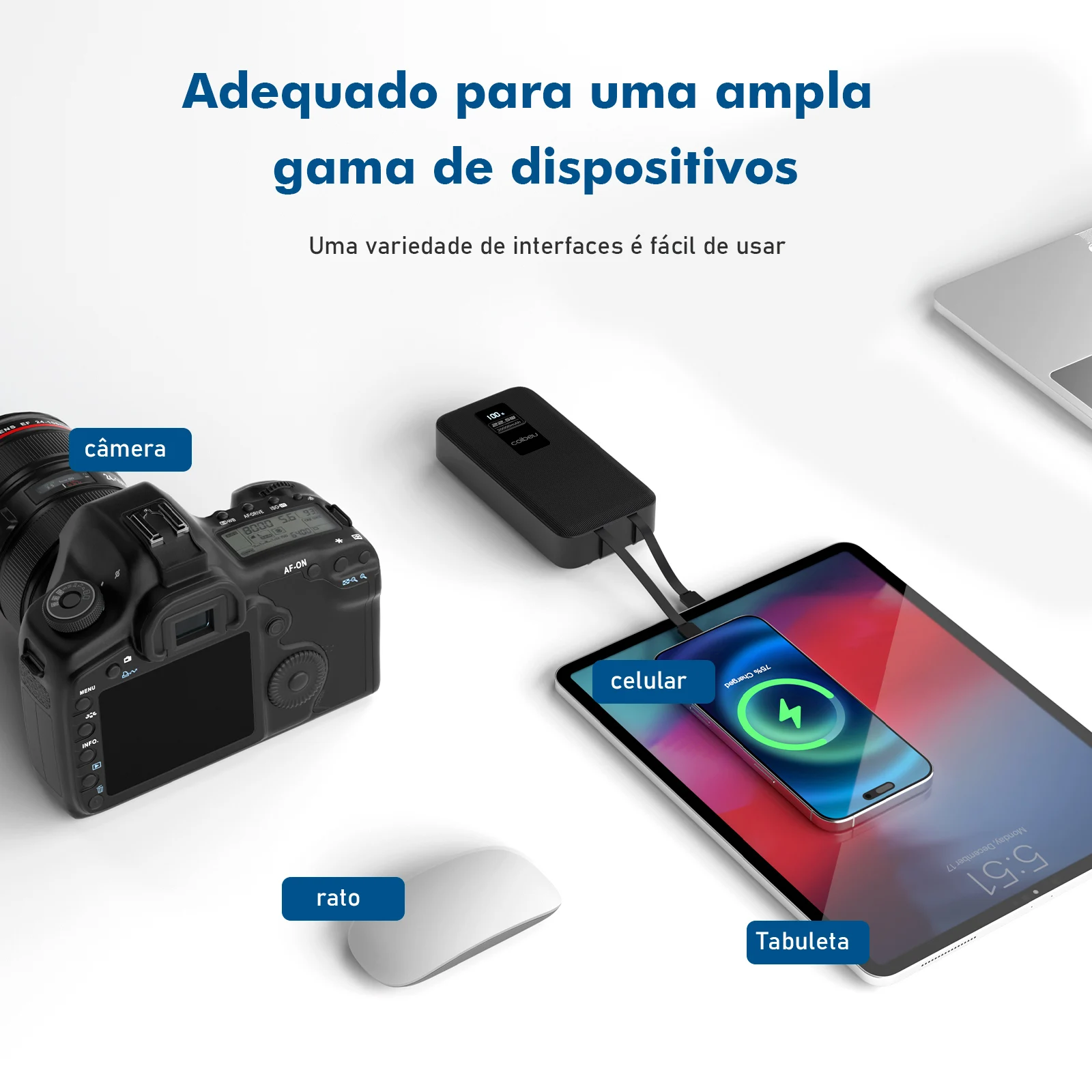 Carregador Portátil Power Bank Coibeu 20000mAh 22.5W Turbo