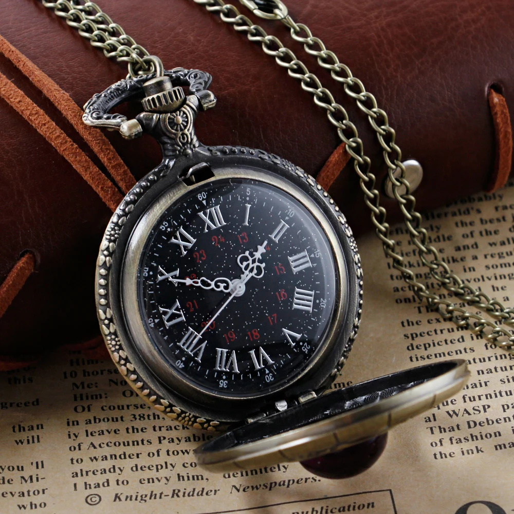 Women's Jewelry Design Exquisite Quartz Pocket Watch Necklace Elegant Retro Pendant Gift With FOB Chain Watches