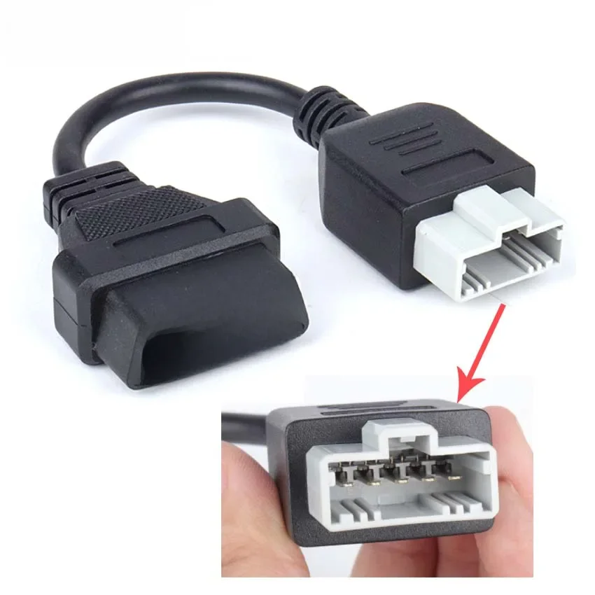 Adaptateur OBD 16P pour Honda 5 broches, connecteur de diagnostic femelle, câble d'extension OBD2 pour EAU de voiture
