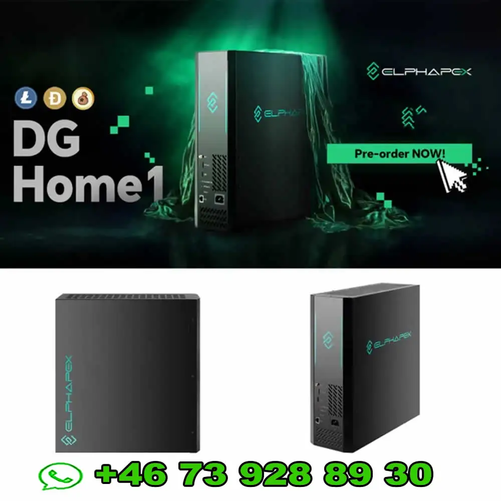 DC 100% ElphaPex DG Home 1 LTC/собачный майнер — БЫСТРАЯ ДОСТАВКА