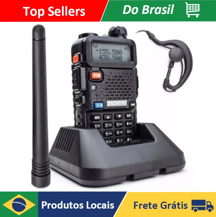 Radio Comunicador Baofeng UV-5R Banda Dupla VHF UHF