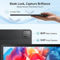 10.95‑Inch Slim Android16 Tablet with Gemini AI,30GB(3+27GB Virtual)RAM 128GB ROM 1TB Expandable, Widevine L1 1920*1200 Display,7800mAh Long Standby Battery,5MP+8MP Dual Cameras Five‑Core Tablet for Streaming Work Study Gaming 2