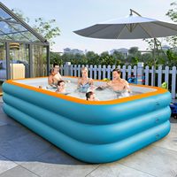 1.8/2.1/2.6/3M Inflatable Swimming Pool Children's Adult PVC Large Family Party Pools Outdoor Thickened Summer Baby Play Pool