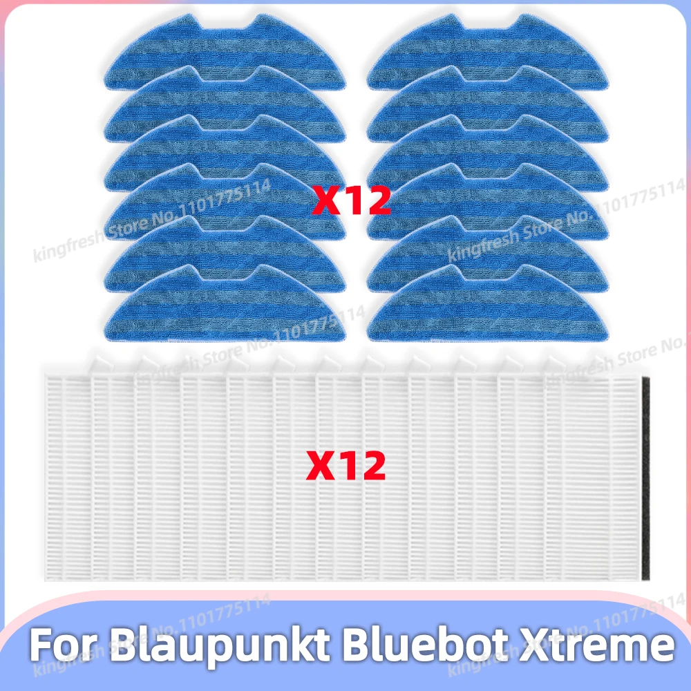 Passend für (Blaupunkt Bluebot Xtreme) Staubsaugerteile HEPA-Filter Wischmopp-Tuch Zubehör