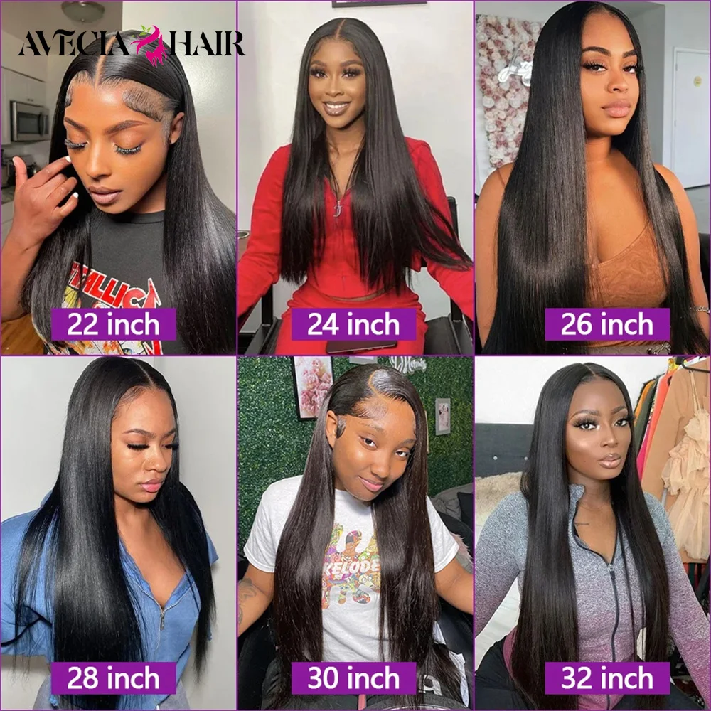 10 A Straight Human Hair Bundles 28 30 inch Raw Hair Bundles 36 38 40 Inch Long Thick Bundles Cheap Brazilian Hair Weave Bundles