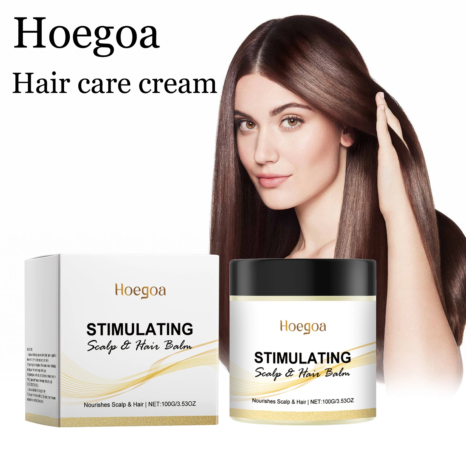 

Маска для ухода за волосами Hoegoa, увлажняющая, питающая кожу головы, разглаживающая, восстанавливающая поврежденные волосы, способствующая здоровье волос, стимулирующий крем для ухода за волосами