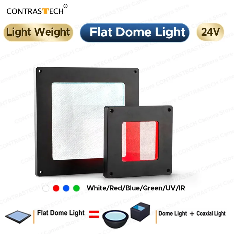 

Flat DOME Dot llumination Coaxial + DOME 24V 200mm Light Weight Line Pattern LED Light For Solder And Substrate Inspection