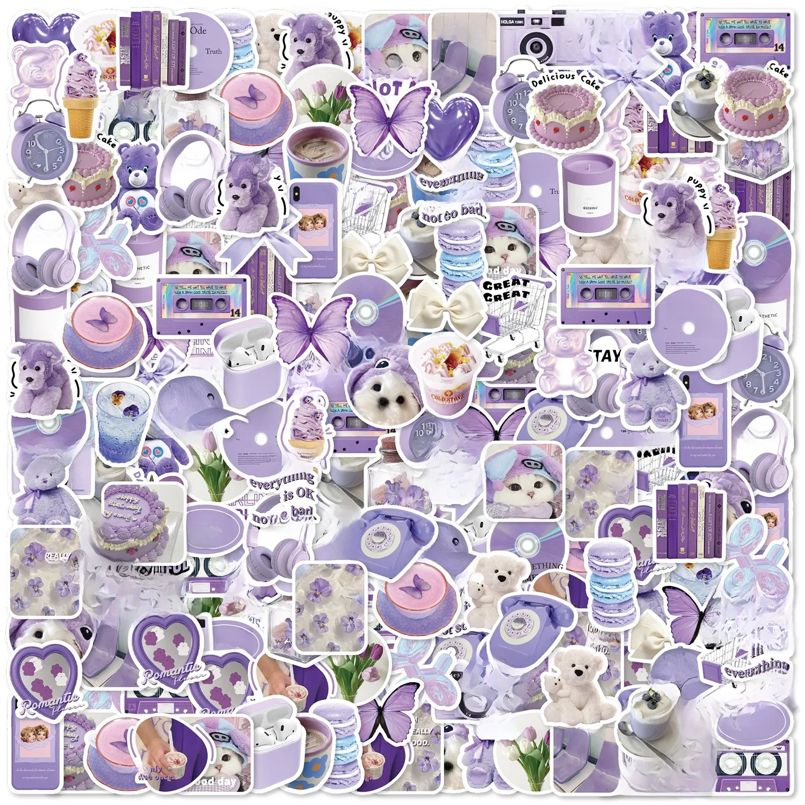 Autocollants Graffiti créatifs d'humeur Simple, 50 pièces, décorés pour ordinateur portable, valise de moto, jouet classique, presse-papiers, autocollants imperméables en PVC