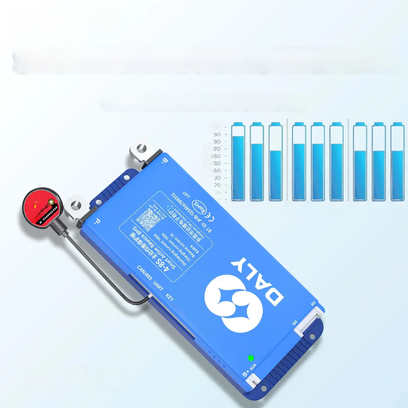 DALY Smart BMS Active Balance BMS Lifepo4 3S 4S 12V 8S 24V 16S 48V 100A 150A 250A 3.2V Li-ion 3.7V LTO Akumulator RS485 CANBUS WiFi — zdjęcie produktu 6